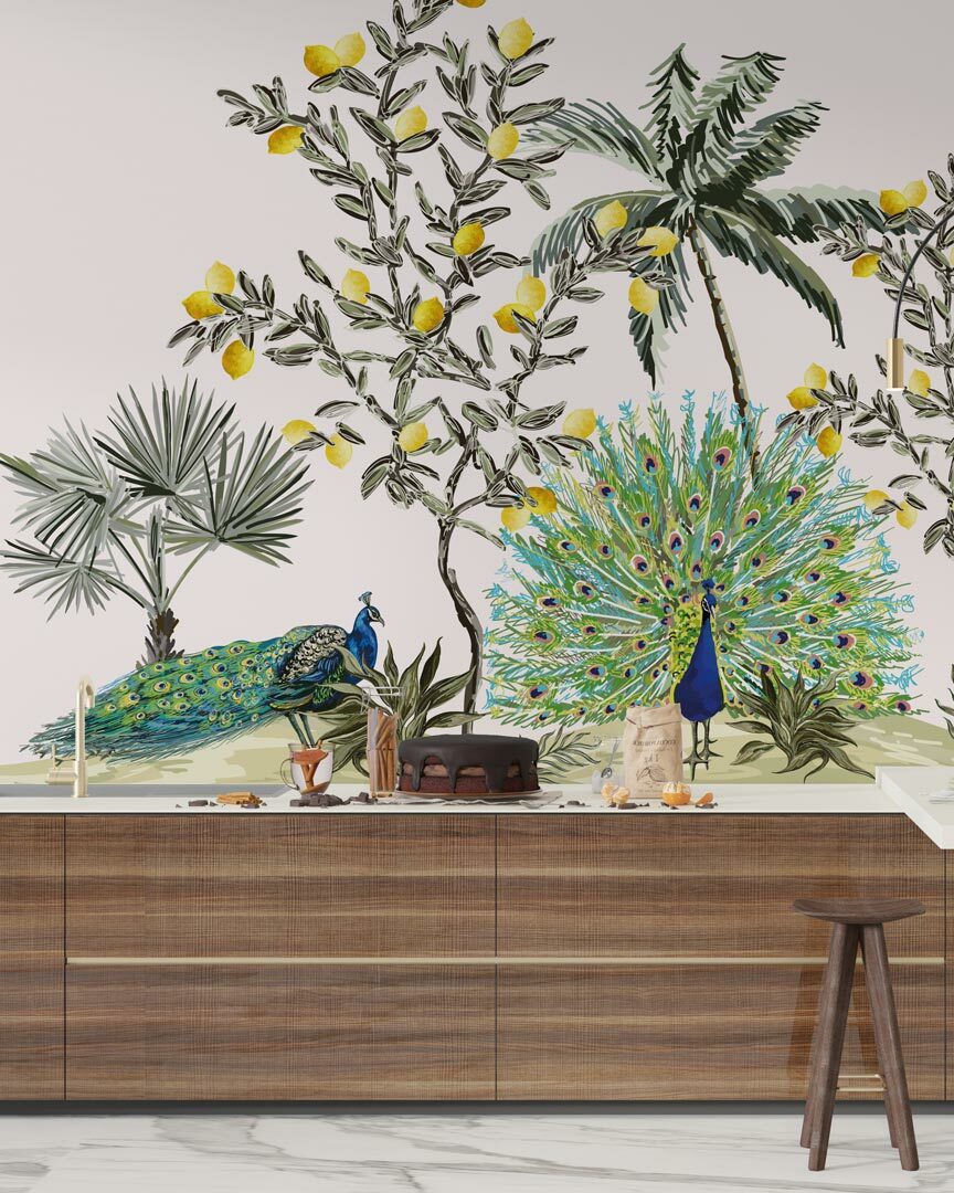 RAPHAEL - Papier peint panoramique jardin d'eden cuisine