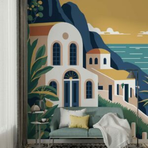 SERENA - Poster mural méditerrannée airbnb