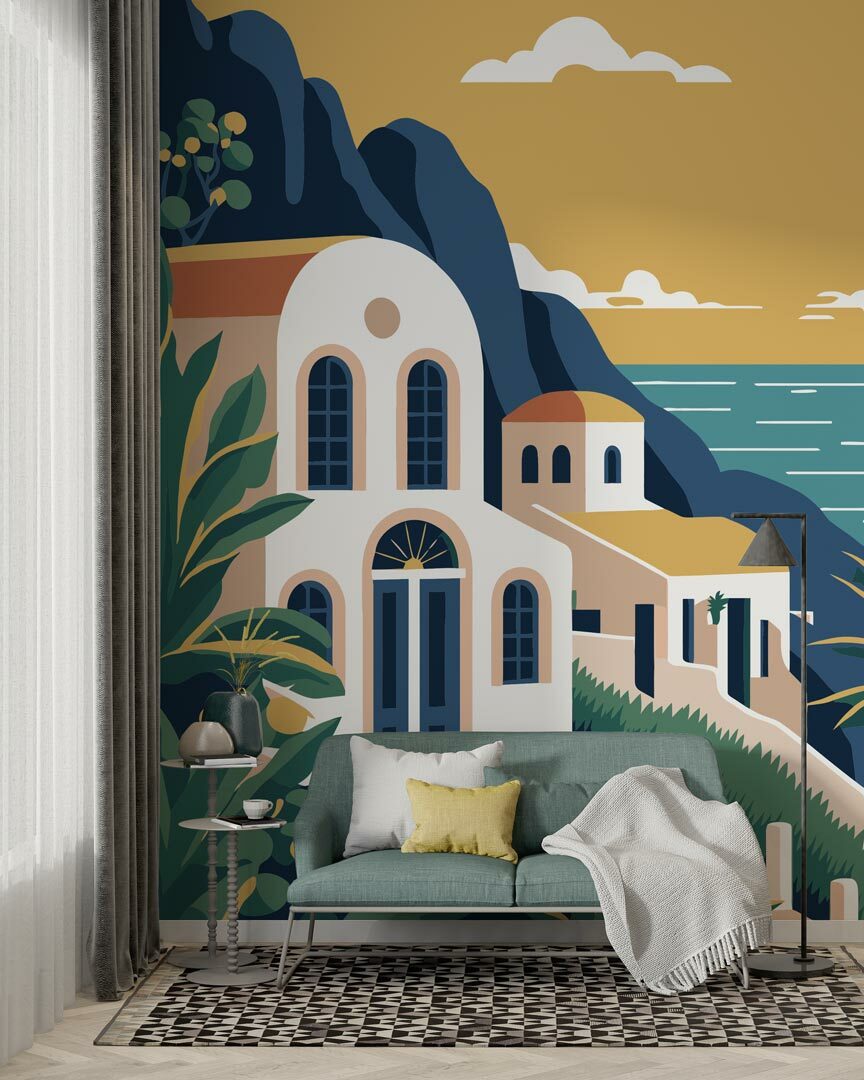 SERENA - Poster mural méditerrannée airbnb