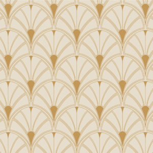 SOLANGE - Papier peint art déco palmier