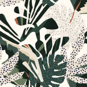 ADRIENNE - papier peint feuille camouflage