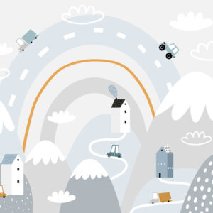 ALAN - papier peint enfant vacances à la montagne