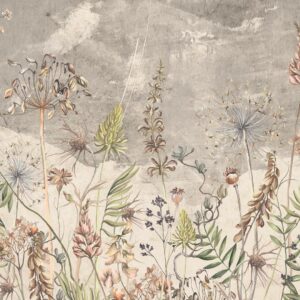 AMANDINE - papier peint grosses fleurs vintage