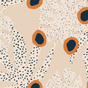 ANAÏS - papier peint motif papaye