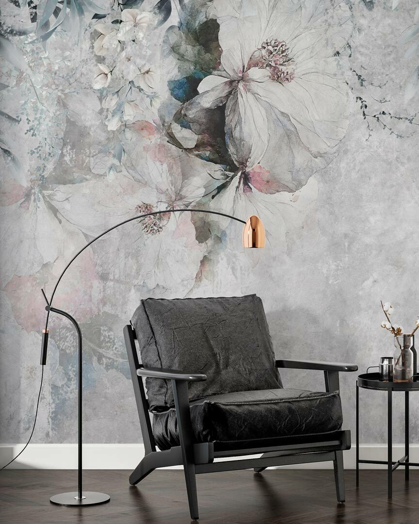 ARMELLE - papier peint trash wall fleuri salon