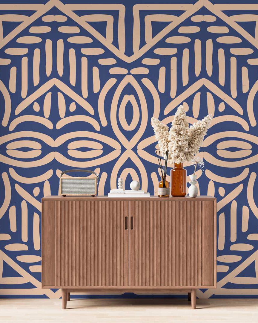 BAPTISTE - papier peint berbere entrée