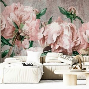 BINTA - tapisserie grosse pivoine salon