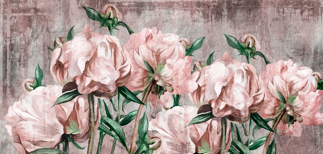 BINTA - tapisserie grosse pivoine