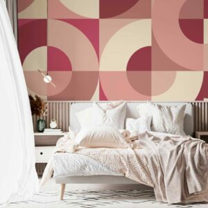 CASSANDRA - papier peint géométrique cercle chambre