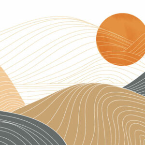 ELI - papier peint panoramique coucher de soleil