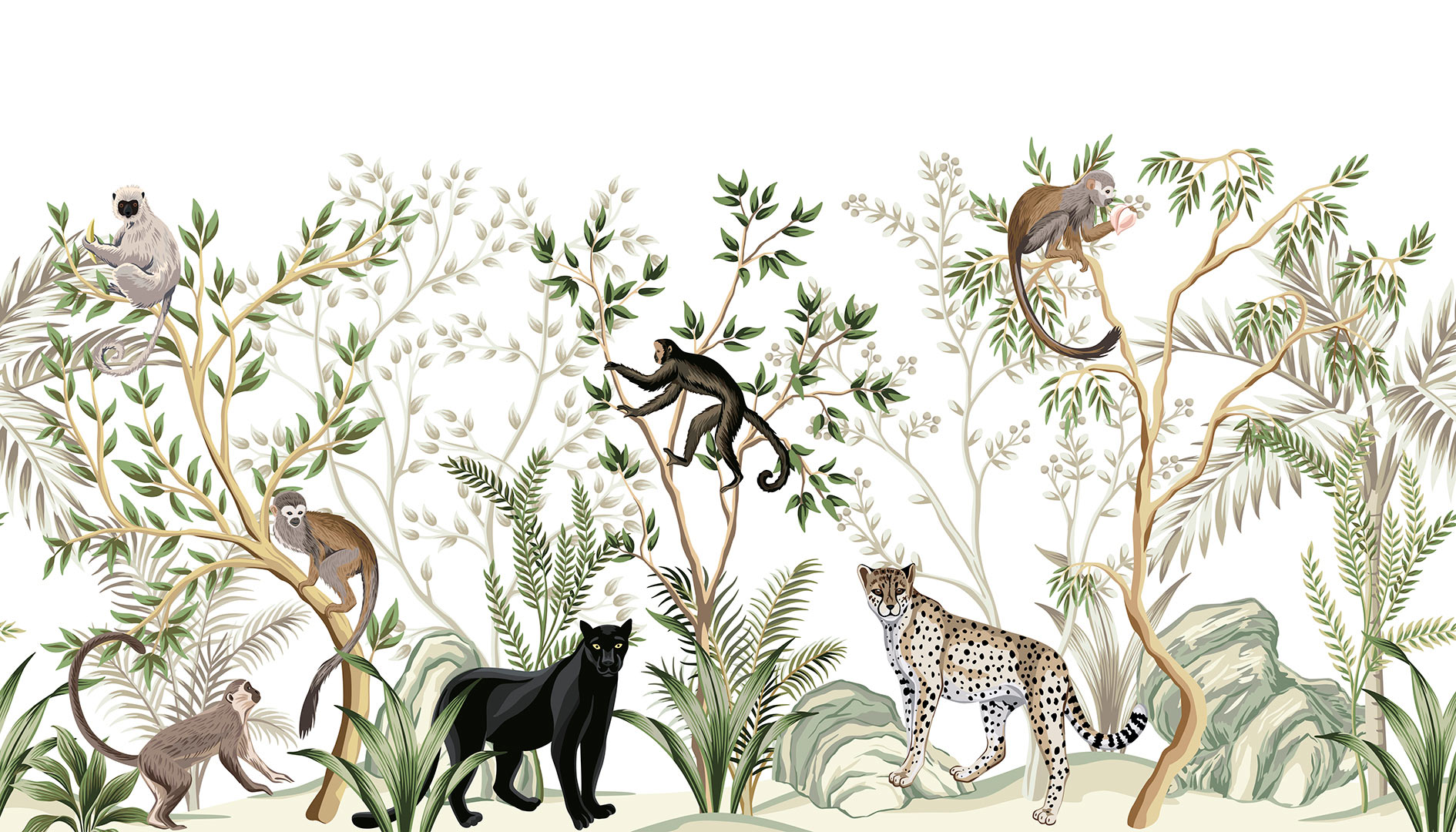 EVA - tapisserie animaux jungle