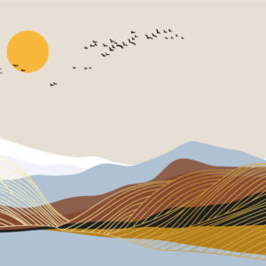 EWEN - papier peint panoramique sunset