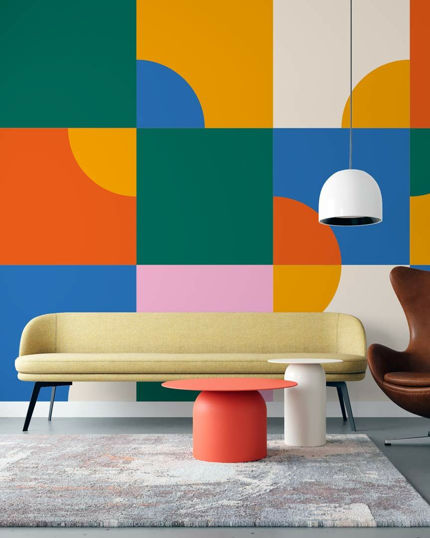 GAËL - papier peint panoramique bauhaus salon