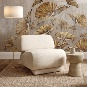 HUBERT - papier peint fleur geante salon