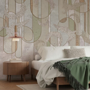 JANNA - papier peint art déco panoramique chambre