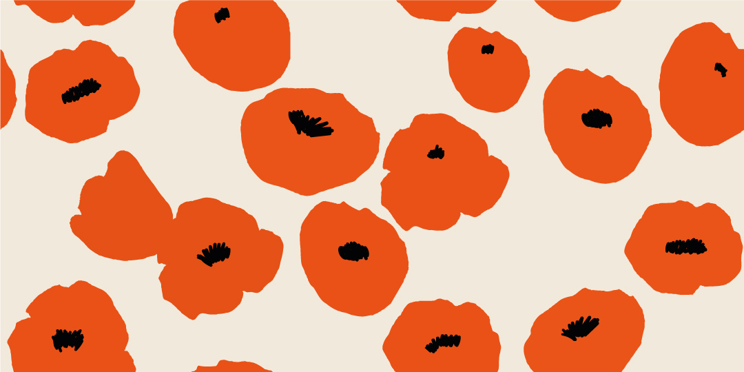 LÉNA - papier peint motif coquelicot