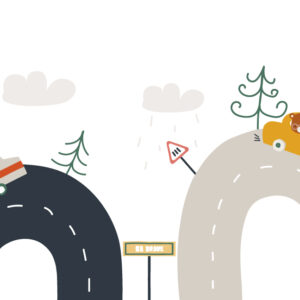 LOUISON - papier peint circuit enfant