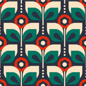 MANO - papier peint fleurs vintage