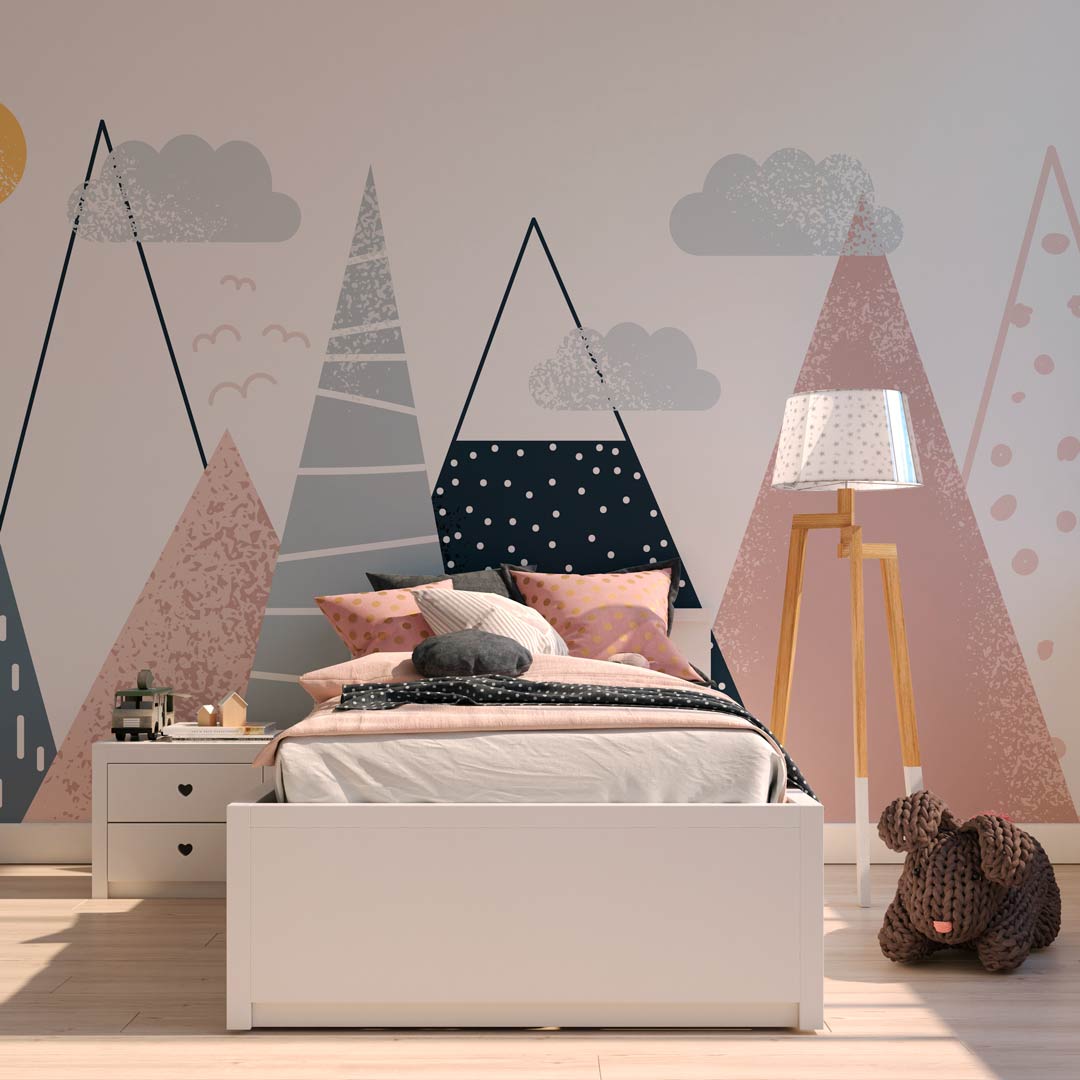 MARIA - papier peint montagne chambre enfant chambre enfant