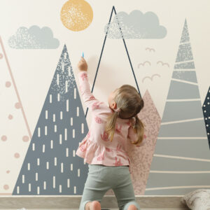 MARIA - papier peint montagne chambre enfant