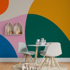 MARINA - papier peint abstrait pop chambre enfant