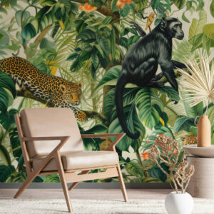 MAYA - papier peint jungle tropicale salon
