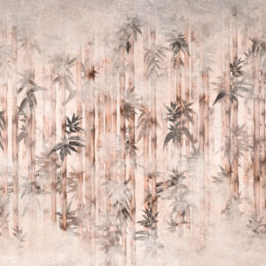 NARCISSE - papier peint bambou rose