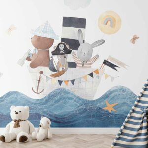 NORAH - papier peint bateau bébé salle de jeux