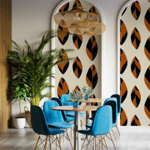 PHILIBERT - Papier peint feuille automne restaurant