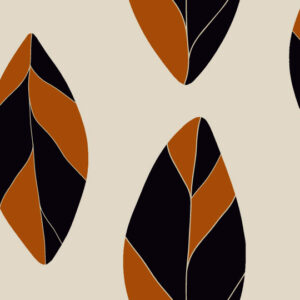 PHILIBERT - Papier peint feuille automne