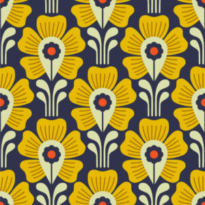 PIERRICK - papier peint vintage fleur