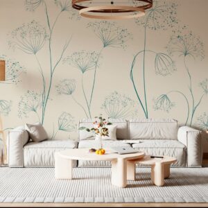 ROBERT - papier peint panoramique floral salon