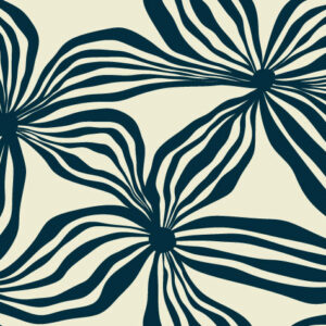 VANILLE - papier peint a fleur