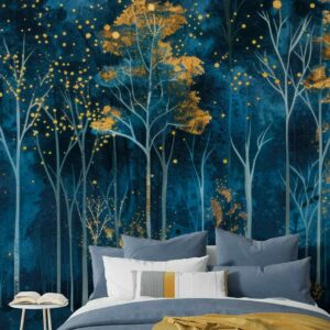 YOUNA - papier peint foret panoramique chambre