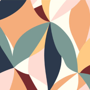 YVELISE - Papier peint-panoramique chamallow orange