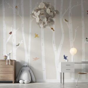 ALBE - Papier peint arbre enfant chambre enfant