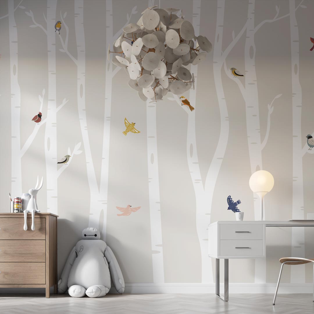 ALBE - Papier peint arbre enfant chambre enfant