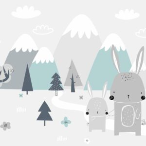 AMIR - papier peint panoramique lapin enfant