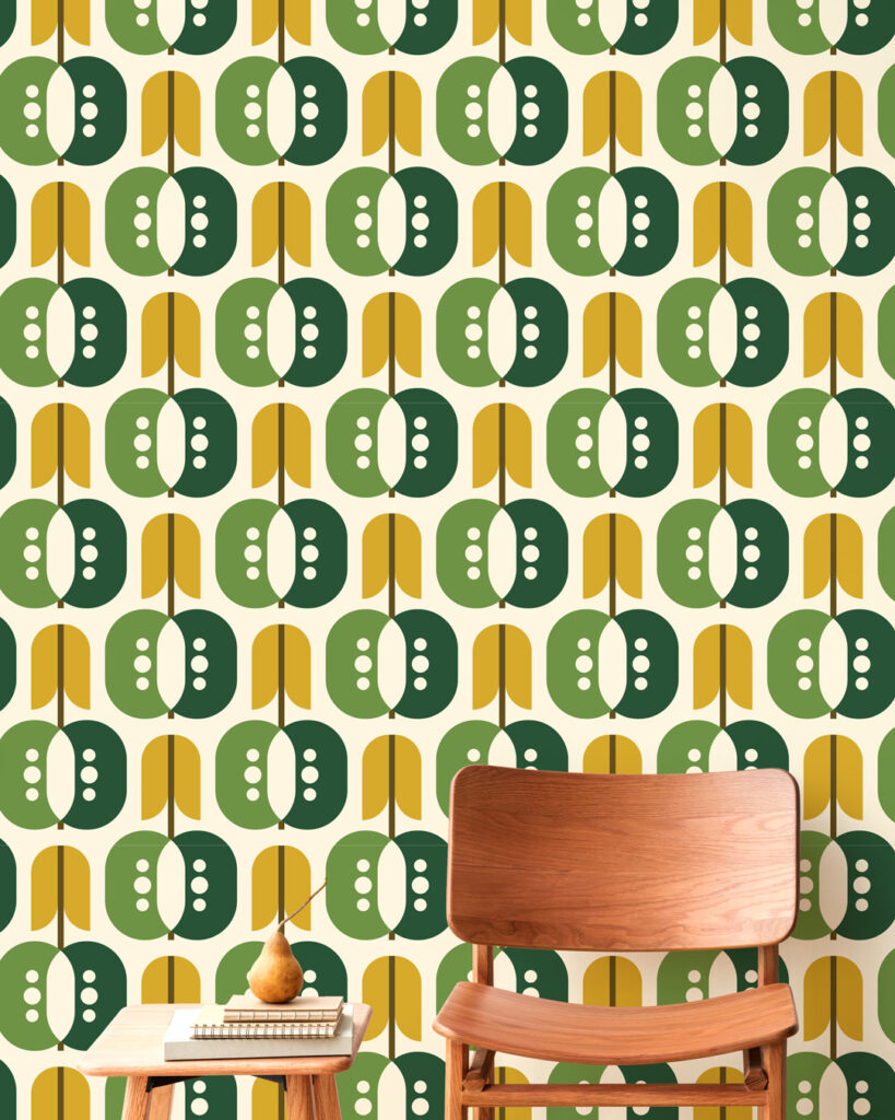 ANTOINE - papier peint géométrique abstrait entrée