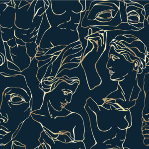 ARTEMIS - papier peint femme medley