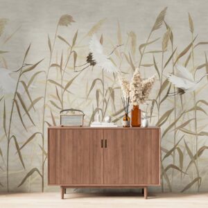 ATHANASE - papier peint panoramique héron couloir