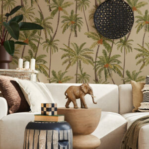 BALTHAZAR - papier peint imprimé palmier salon tropical