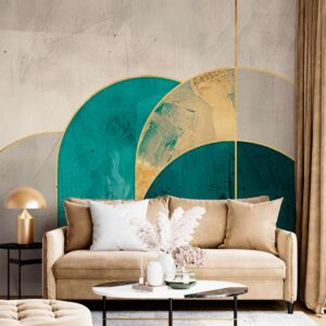 BERNADETTE - papier peint panoramique art déco salon