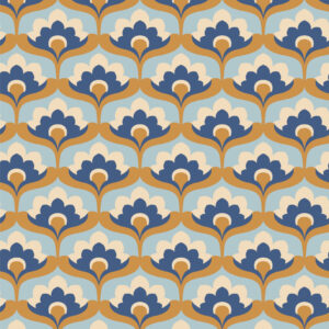 BERTHE - papier peint imprimé fleur vintage