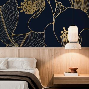 CHARLES - papier peint panoramique grosse fleur chambre