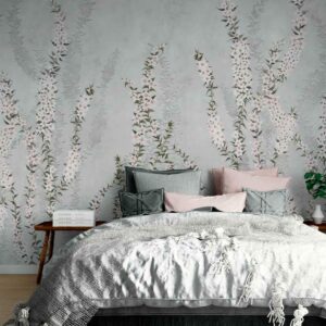 CHRISTINE - papier peint panoramique bruyère chambre