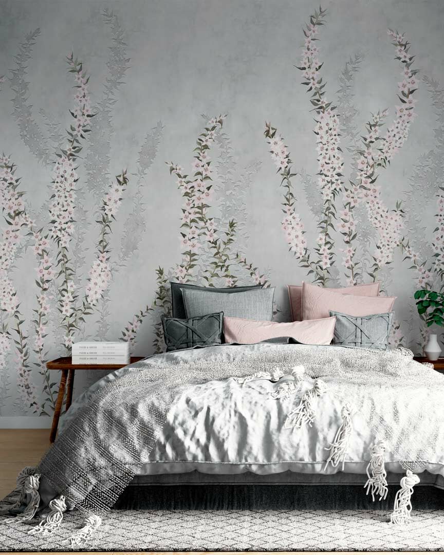 CHRISTINE - papier peint panoramique bruyère chambre