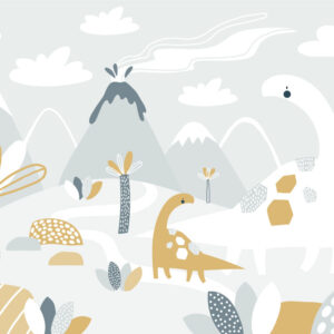 ETHAN - papier peint dinosaure panoramique