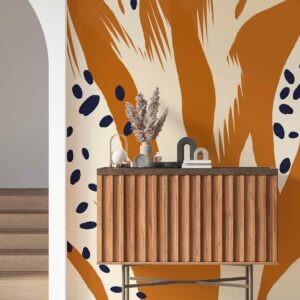 FABIENNE - papier peint print animalier abstrait couloir