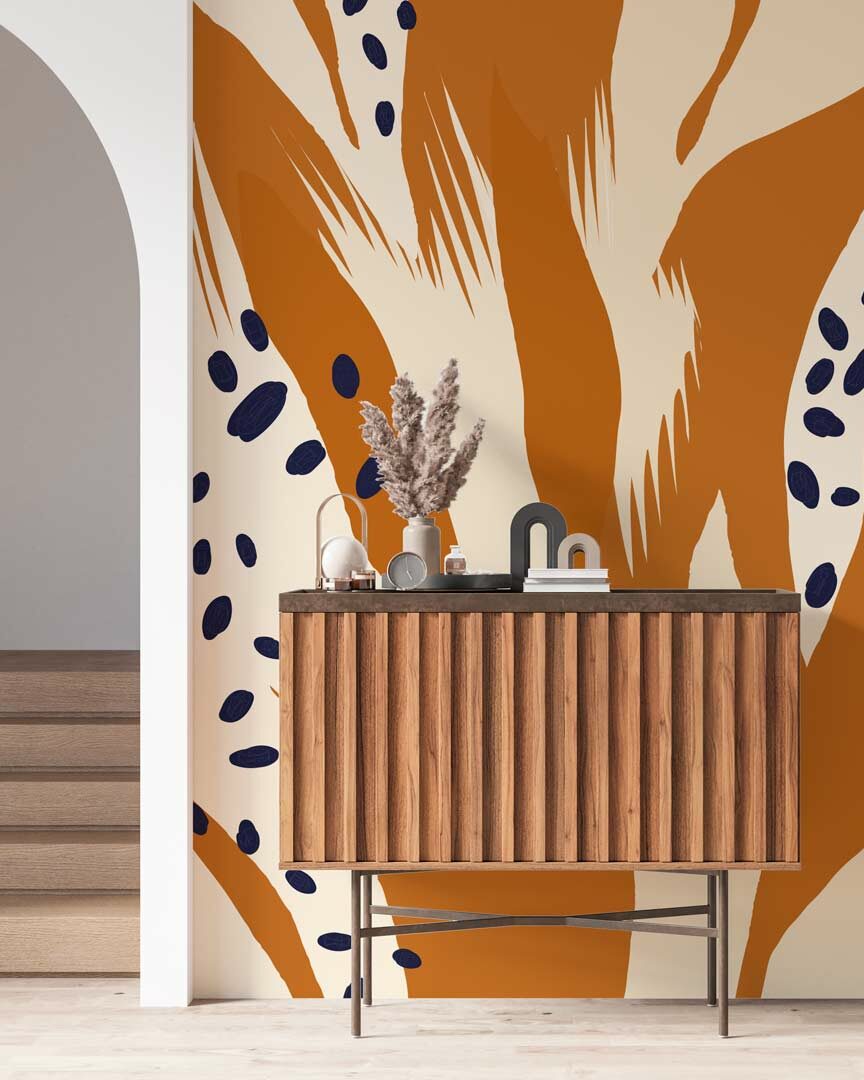 FABIENNE - papier peint print animalier abstrait couloir